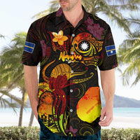 Nauru Hawaiian Shirt Octopus Plumeria Polynesian Tattoo