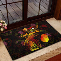 Nauru Rubber Doormat Octopus Plumeria Polynesian Tattoo