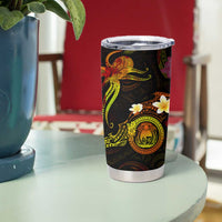 Nauru Tumbler Cup Octopus Plumeria Polynesian Tattoo