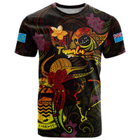 Tuvalu T Shirt Octopus Plumeria Polynesian Tattoo