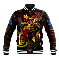 Northern Mariana Islands Baseball Jacket Octopus Plumeria Polynesian Tattoo