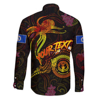 Northern Mariana Islands Family Matching Long Sleeve Bodycon Dress and Hawaiian Shirt Octopus Plumeria Polynesian Tattoo