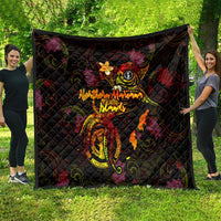 Northern Mariana Islands Quilt Octopus Plumeria Polynesian Tattoo