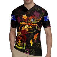 Northern Mariana Islands Rugby Jersey Octopus Plumeria Polynesian Tattoo