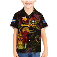 Marshall Islands Family Matching Mermaid Dress and Hawaiian Shirt Octopus Plumeria Polynesian Tattoo