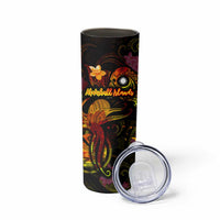 Marshall Islands Skinny Tumbler Octopus Plumeria Polynesian Tattoo