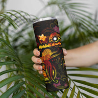 Marshall Islands Skinny Tumbler Octopus Plumeria Polynesian Tattoo