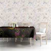 Marshall Islands Tablecloth Octopus Plumeria Polynesian Tattoo