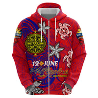 Personalized Philippines 12 June Independence Day Hoodie Polynesian Turtle Plumeria DT02 - Polynesian Pride