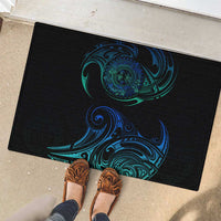 Sea Animal Polynesia Rubber Doormat Polynesian Pattern