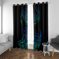 Sea Animal Polynesia Window Curtain Polynesian Pattern