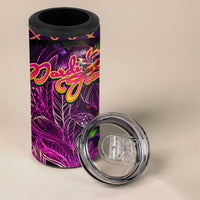Happy Mardi Gras 4 in 1 Can Cooler Tumbler Mask Feather Colorfull