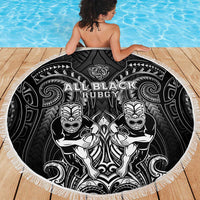 All Black Beach Blanket New Zealand Rugby Mascot Maori