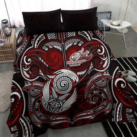 New Zealand Aotearoa Rugby Bedding Set Maori Fern Tattoo Art DT02 - Polynesian Pride