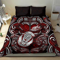 New Zealand Aotearoa Rugby Bedding Set Maori Fern Tattoo Art DT02 - Polynesian Pride