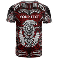 Personalized New Zealand Aotearoa Rugby T Shirt Maori Fern Tattoo Art