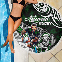 NZ Aotearoa Rugby Beach Blanket New Zealand Silver Fern