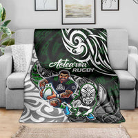 NZ Aotearoa Rugby Blanket New Zealand Silver Fern
