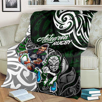 NZ Aotearoa Rugby Blanket New Zealand Silver Fern