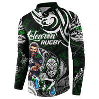 Personalized NZ Aotearoa Rugby Button Sweatshirt New Zealand Silver Fern