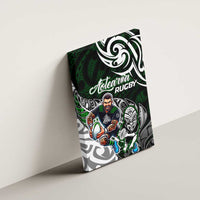 NZ Aotearoa Rugby Canvas Wall Art New Zealand Silver Fern