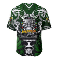 Personalised Warriors Maori Darts Baseball Jersey New Zealand Darts Silver Fern