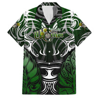 Personalised Warriors Maori Darts Family Matching Puletasi and Hawaiian Shirt New Zealand Darts Silver Fern
