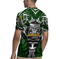 Personalised Warriors Maori Darts Rugby Jersey New Zealand Darts Silver Fern