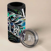 New Zealand Darts 4 in 1 Can Cooler Tumbler NZ Paua Shell Maori Fern