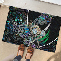 New Zealand Darts Rubber Doormat NZ Paua Shell Maori Fern