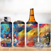 The Philippines 126th Independence Anniversary 4 in 1 Can Cooler Tumbler Art Style DT02 - Polynesian Pride