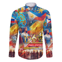 Custom The Philippines 126th Independence Anniversary Family Matching Mermaid Dress and Hawaiian Shirt Art Style - Polynesian Pride