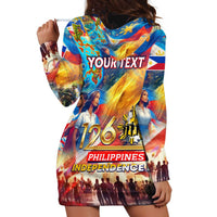 Custom The Philippines 126th Independence Anniversary Hoodie Dress Art Style - Polynesian Pride