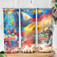 The Philippines 126th Independence Anniversary Skinny Tumbler Art Style DT02 - Polynesian Pride