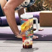 The Philippines 126th Independence Anniversary Tumbler With Handle Art Style - Polynesian Pride