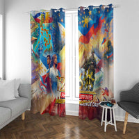 The Philippines 126th Independence Anniversary Window Curtain Art Style - Polynesian Pride