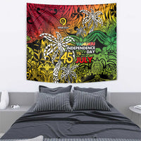 Personalized Vanuatu 45th Independence Anniversary Tapestry Melanesian Pattern Reggae DT02 - Polynesian Pride