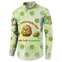 Kiwi Cannibalism Button Sweatshirt New Zealand Kiwi Cute Bird Funny DT02 - Polynesian Pride