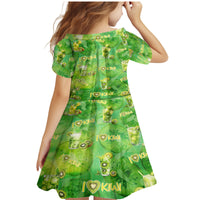 I Love Kiwi Family Matching Mermaid Dress and Hawaiian Shirt New Zealand Kiwi Fruit Summer Cocktail