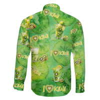 I Love Kiwi Family Matching Puletasi and Hawaiian Shirt New Zealand Kiwi Fruit Summer Cocktail