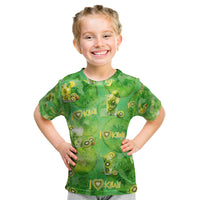 I Love Kiwi Kid T Shirt New Zealand Kiwi Fruit Summer Cocktail DT02 Green - Polynesian Pride