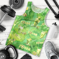 I Love Kiwi Men Tank Top New Zealand Kiwi Fruit Summer Cocktail