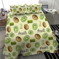 Kiwi Cute Humorous Bedding Set New Zealand Fruit