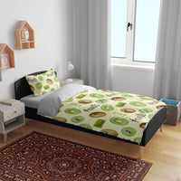 Kiwi Cute Humorous Bedding Set New Zealand Fruit