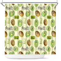 Kiwi Cute Humorous Shower Curtain New Zealand Fruit