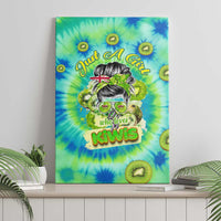 Just a Girl Who Loves Kiwis Canvas Wall Art New Zealand Tie Dye