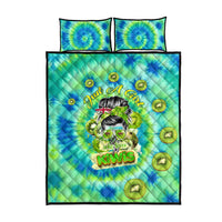Just a Girl Who Loves Kiwis Quilt Bed Set New Zealand Tie Dye