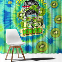Just a Girl Who Loves Kiwis Window Curtain New Zealand Tie Dye