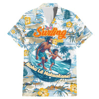 Hawaii Father's Day It's Surfing Time Family Matching Mermaid Dress and Hawaiian Shirt Aloha Lā Makuakane