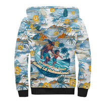 Hawaii Father's Day It's Surfing Time Sherpa Hoodie Aloha Lā Makuakane